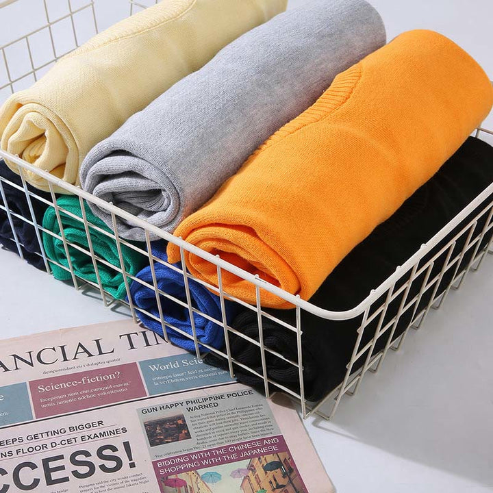 Buddha Stones Ribbed Design Pure Cotton Thermal Men's Crew Neck Long Sleeve Sweater - image 15