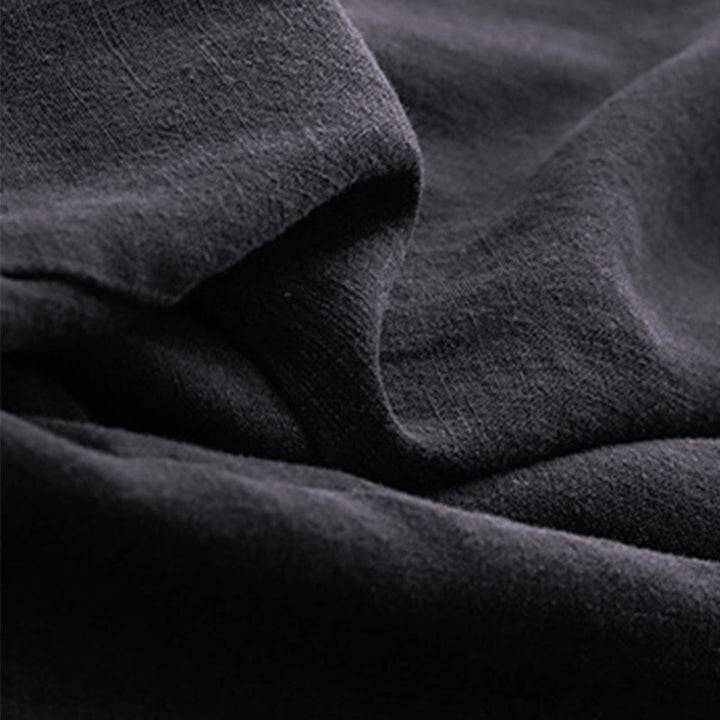 Buddha Stones Solid Color Cotton Women's Wide Leg Pants With Pockets - image 24