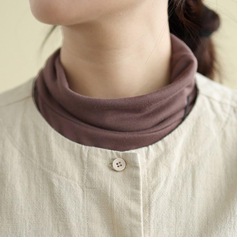 Buddha Stones Women's Long Sleeve Crew Neck Cotton Jacket With Pockets - image 6