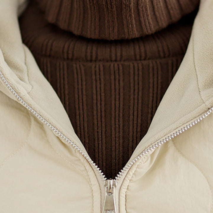 Buddha Stones Women's Long Sleeve Thickened Warm Hood Cotton Jacket With Pockets - image 5