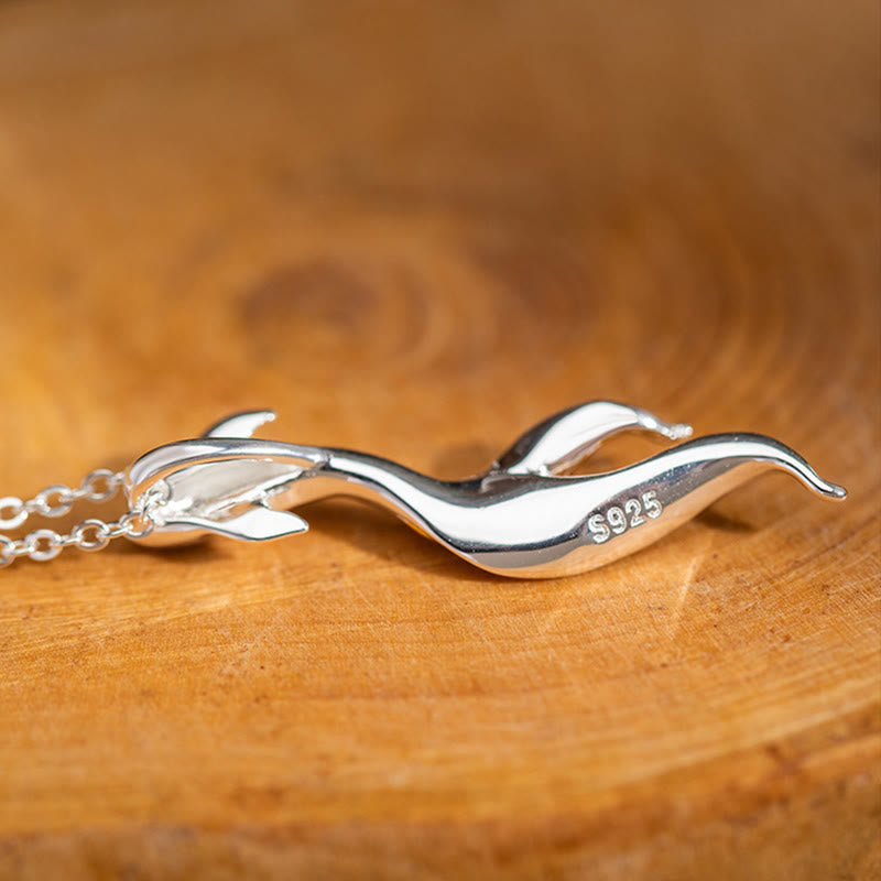 Buddha Stones 925 Sterling Silver Golden Koi Fish Luck Necklace Pendant - image 8