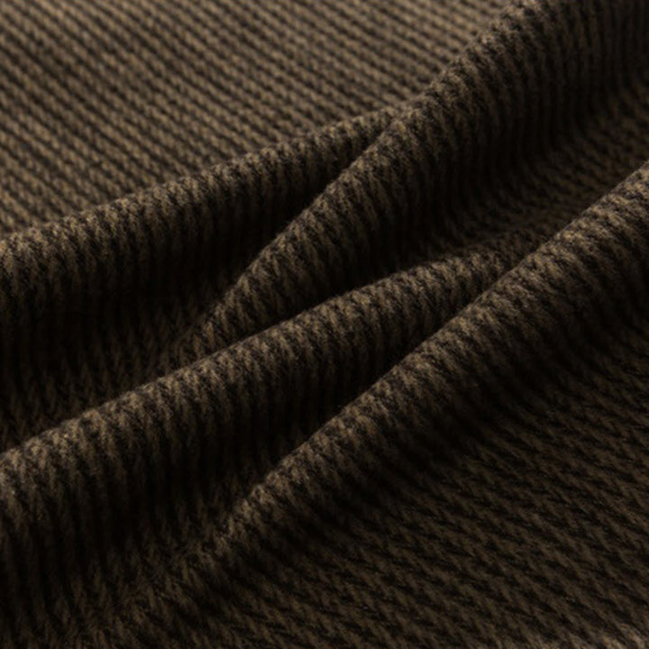 Buddha Stones Daily Solid Color Drawstring Design Men's Wide Leg Cotton Pants With Pockets - image 24