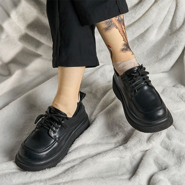 Buddha Stones Casual White Crane Pine Trees Mountains Micro Crew Men Women Unisex Socks - image 6