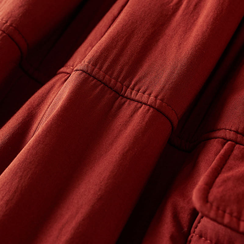 Buddha Stones Plain Women's Harem Thick Pants With Pockets - image 20