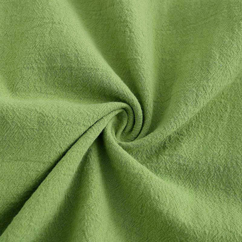 Buddha Stones 2Pcs Long Sleeve Shirt Top With Pockets Drawstring Pants Meditation Cotton Clothing Women's Set - image 4