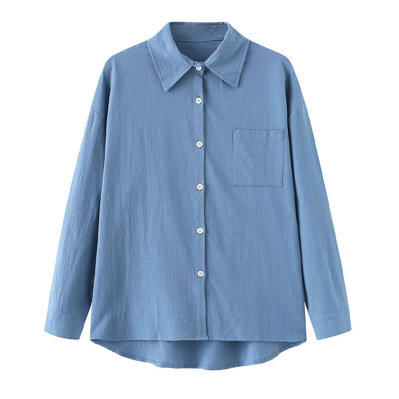 Buddha Stones 2Pcs Long Sleeve Shirt Top With Pockets Drawstring Pants Meditation Cotton Clothing Women's Set - image 20