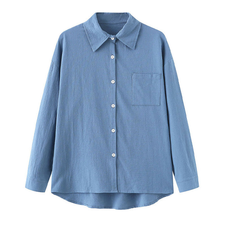 Buddha Stones 2Pcs Long Sleeve Shirt Top With Pockets Drawstring Pants Meditation Cotton Clothing Women's Set - image 20