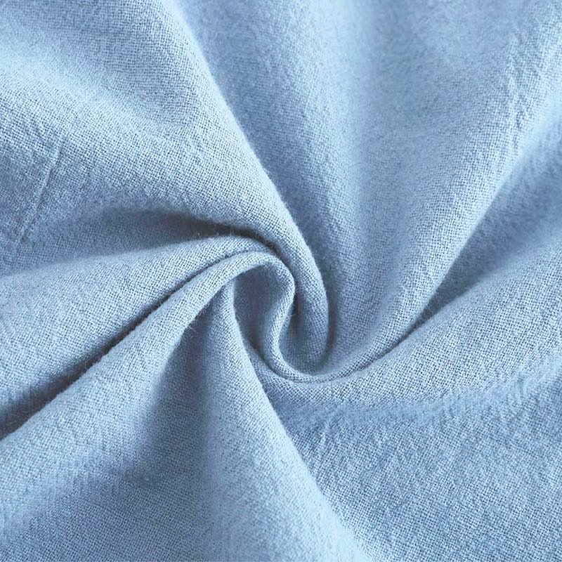 Buddha Stones 2Pcs Long Sleeve Shirt Top With Pockets Drawstring Pants Meditation Cotton Clothing Women's Set - image 28