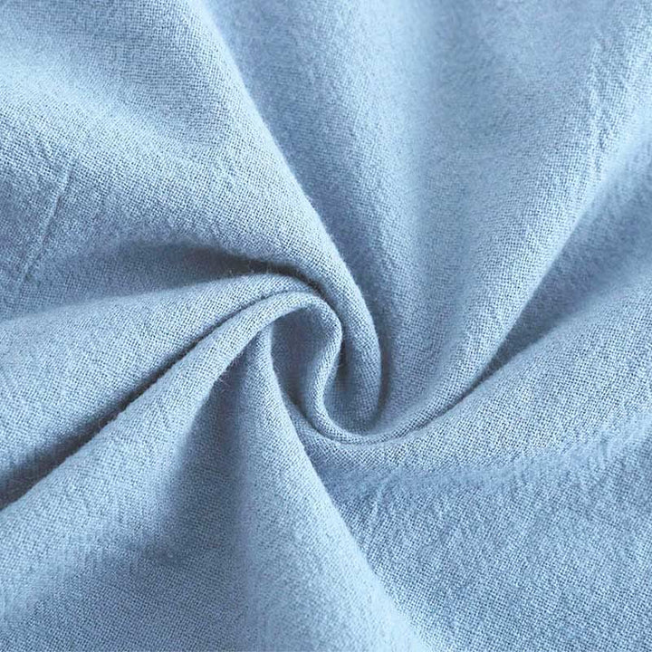 Buddha Stones 2Pcs Long Sleeve Shirt Top With Pockets Drawstring Pants Meditation Cotton Clothing Women's Set - image 28