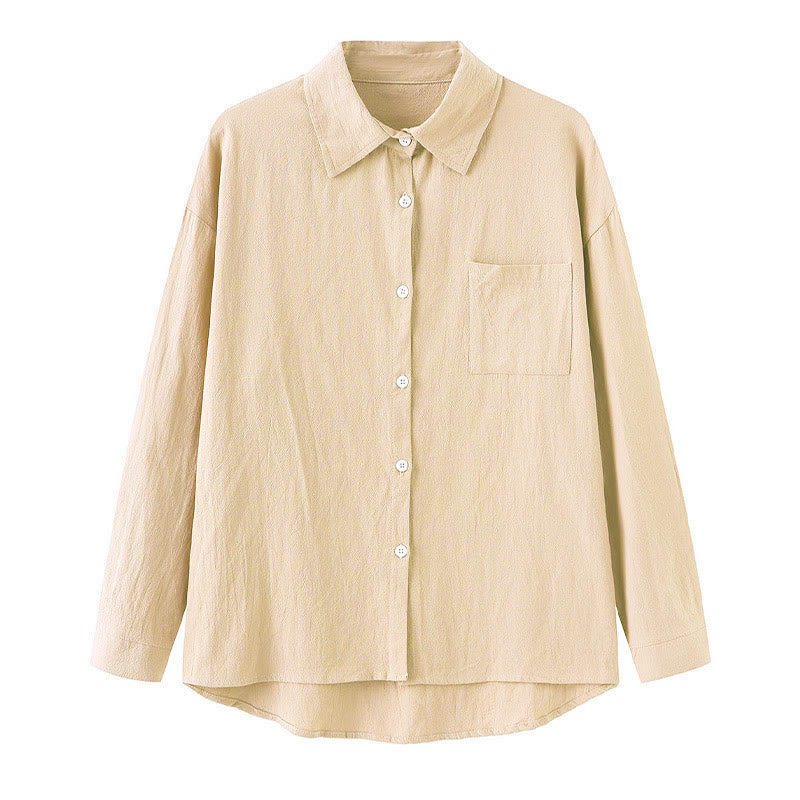 Buddha Stones 2Pcs Long Sleeve Shirt Top With Pockets Drawstring Pants Meditation Cotton Clothing Women's Set - image 14