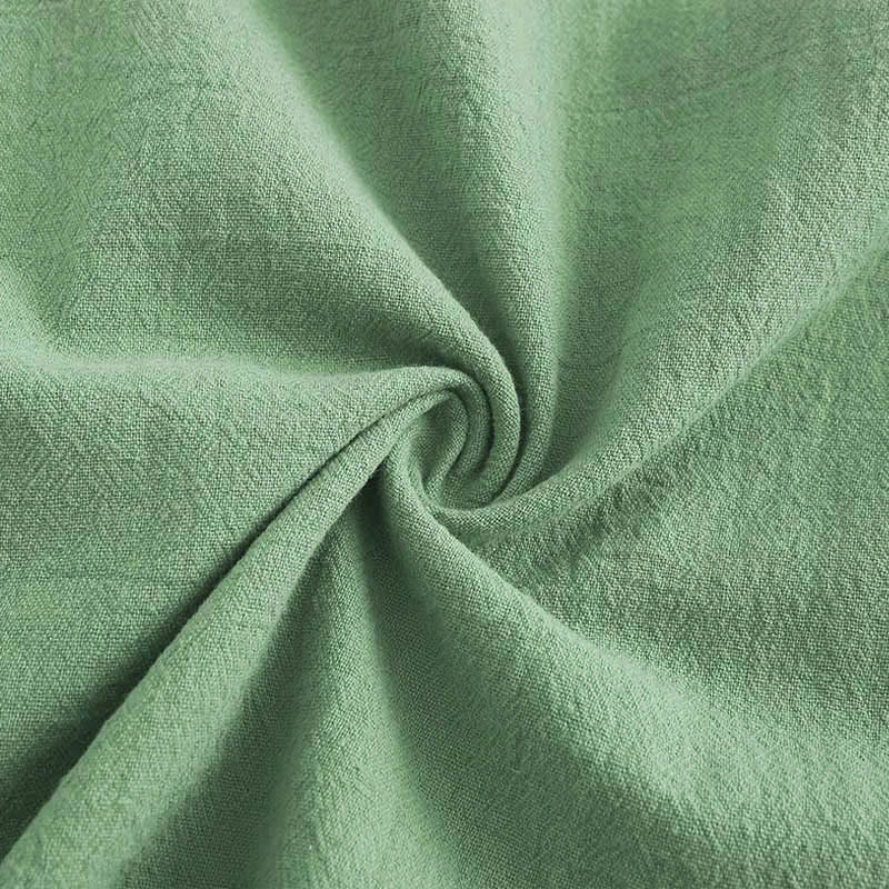 Buddha Stones 2Pcs Long Sleeve Shirt Top With Pockets Drawstring Pants Meditation Cotton Clothing Women's Set - image 46