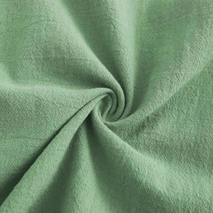 Buddha Stones 2Pcs Long Sleeve Shirt Top With Pockets Drawstring Pants Meditation Cotton Clothing Women's Set - image 46