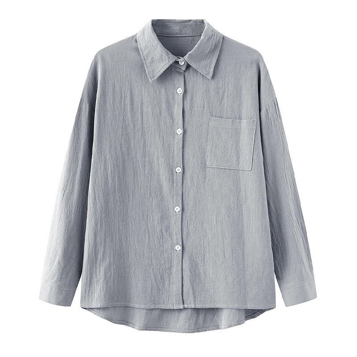 Buddha Stones 2Pcs Long Sleeve Shirt Top With Pockets Drawstring Pants Meditation Cotton Clothing Women's Set - image 50