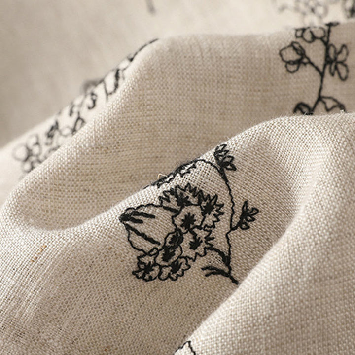 Buddha Stones Women's Printing Frog-button Long Sleeve Padded Jacket With Pockets - image 11