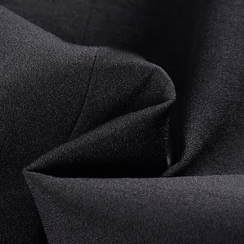 Buddha Stones Embroidery Dragon Frog-Button Desgin Long Sleeve Men's Jacket - image 9