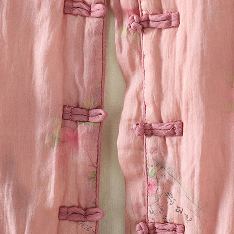 Buddha Stones Printed Women's Long Sleeve Cotton-padded Jacket With Pockets - image 10