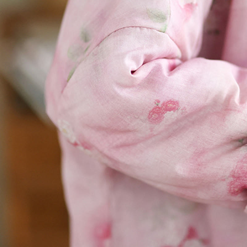 Buddha Stones Printed Flowers Women's Long Sleeve Jacket With Pockets - image 6