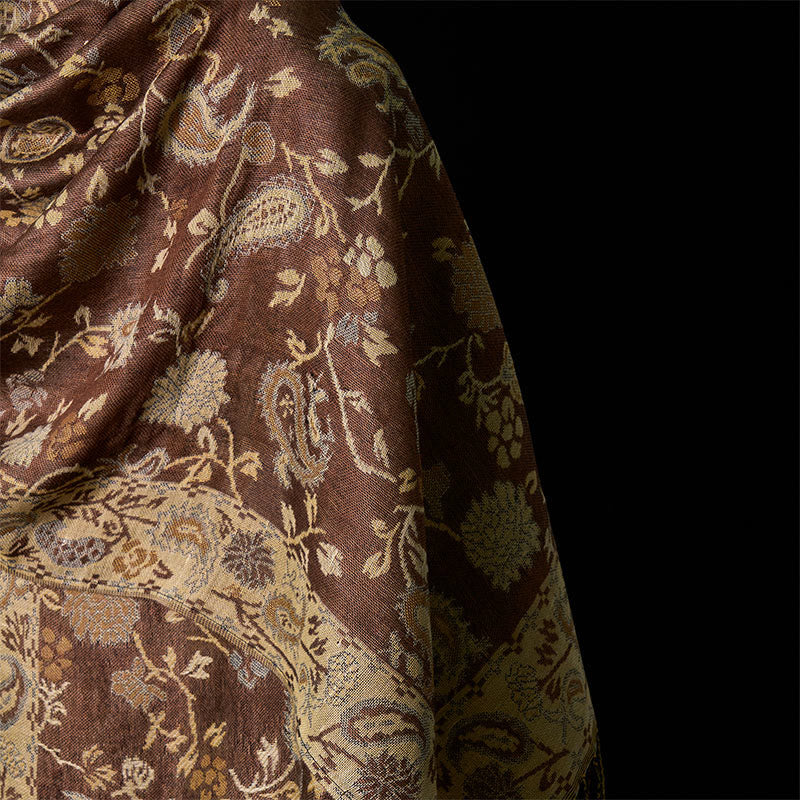 Buddha Stones Spring Cashew Flower Floral Pattern Tassel Soft Scarf Shawl - image 4