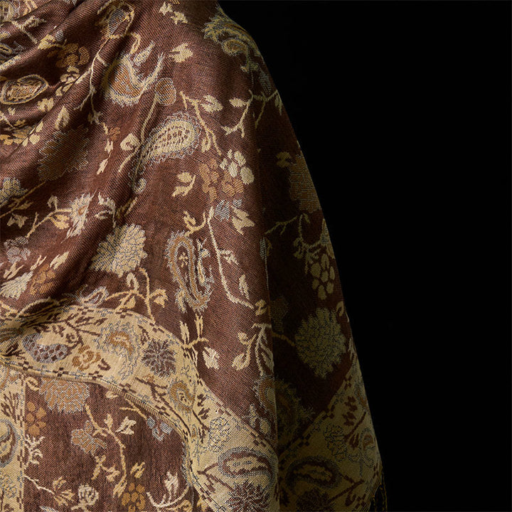 Buddha Stones Spring Cashew Flower Floral Pattern Tassel Soft Scarf Shawl - image 4