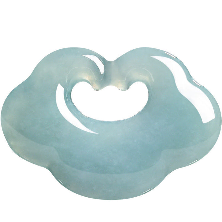 Buddha Stones Auspicious Ruyi Jade Luck Necklace String Pendant - image 8