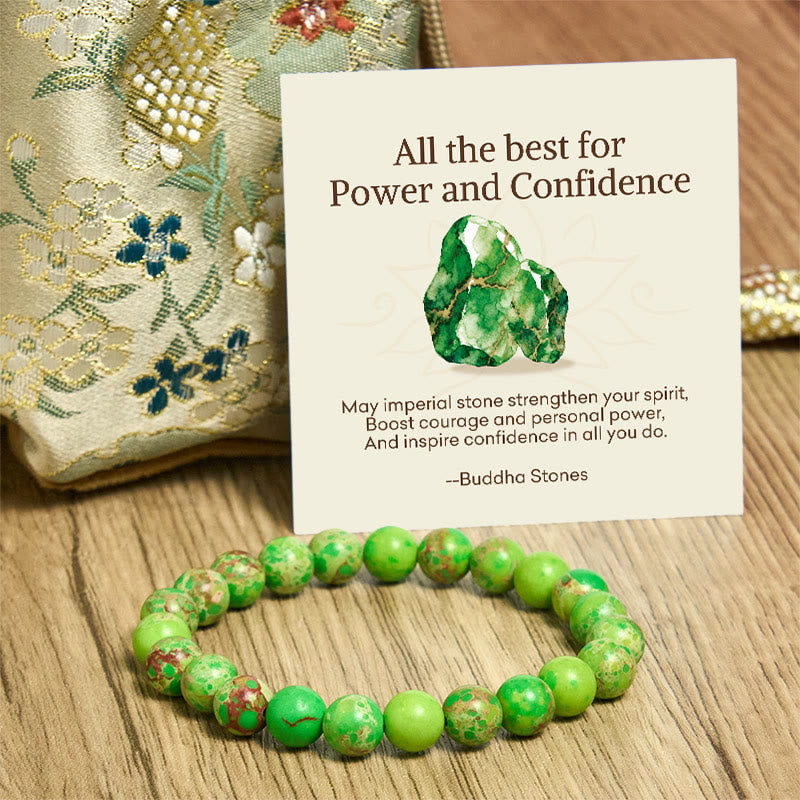 Buddha Stones "All the Best for Love and Harmony" Stone Quartz Bracelet Includes Gift Message Card - image 101