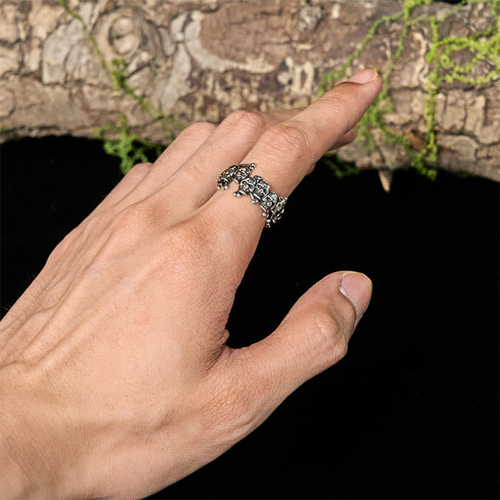 Buddha Stones Copper Skull Bone The Lord Of The Corpse Forest Keep Away Evil Spirits Ring - image 4