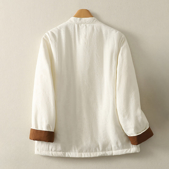 Buddha Stones Women's Solid Color Frog-Button Design Long Sleeve Jacket With Pockets - image 6