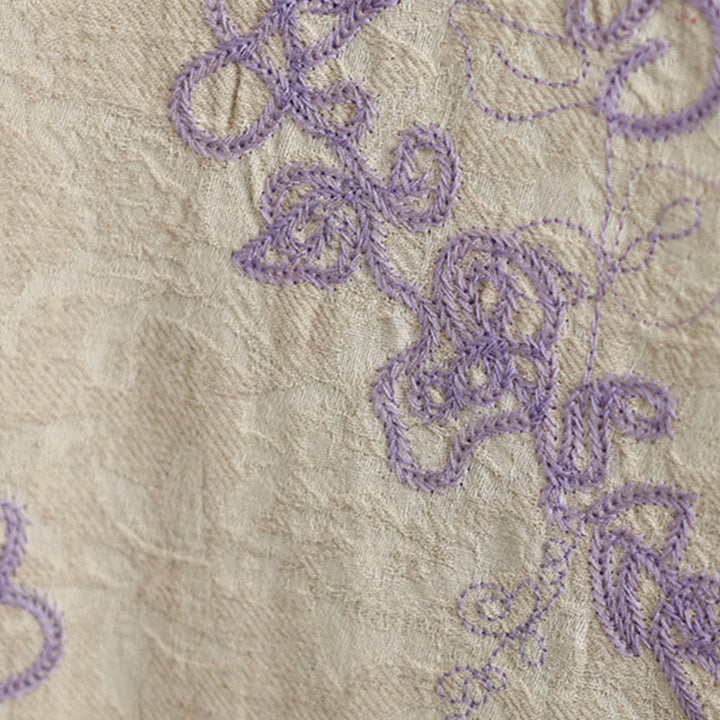 Buddha Stones Women's Winter Long Sleeve Stand Collar Frog-buttons Cotton-padded Jacket With Pockets - image 13