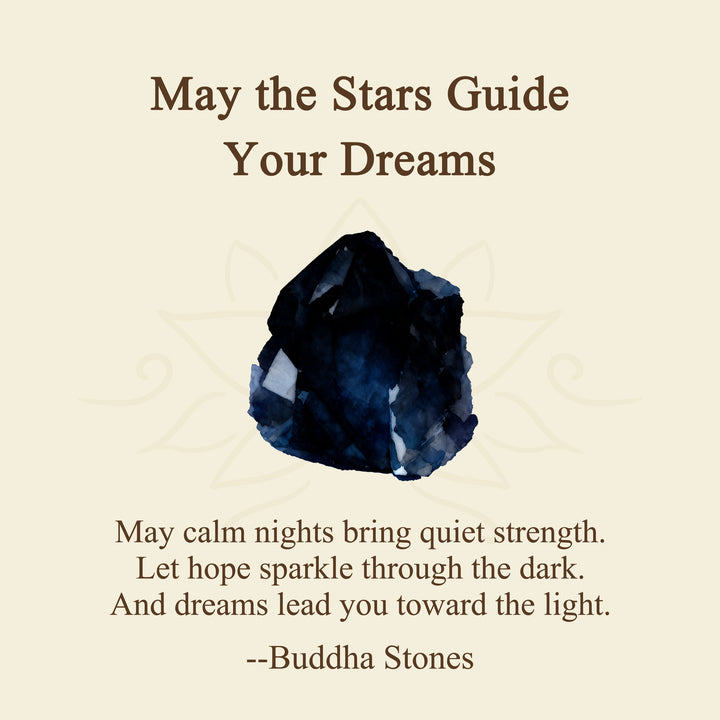 Buddha Stones "May the Stars Guide Your Dreams" Cat Sandstone Necklace Includes Gift Message Card - image 2