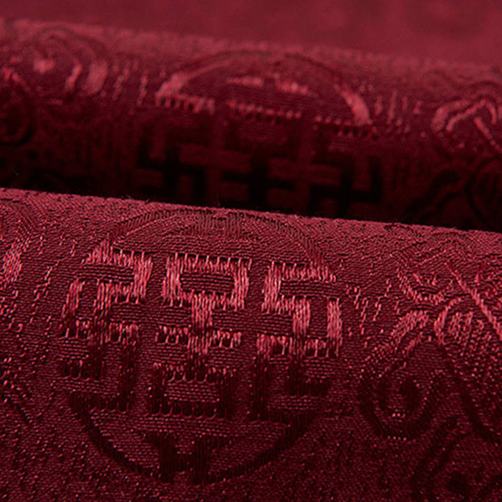 Buddha Stones Embroidery Pattern Stand Collar Long Sleeve Men's Tang Suit Jacket With Pockets - image 6