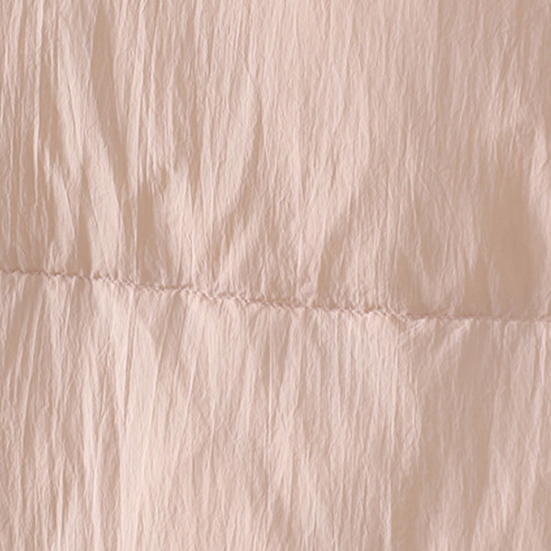 Buddha Stones Peach Blossom Embroidery Frog-Button Long Sleeve Thermal Women's Jacket With Pockets - image 13