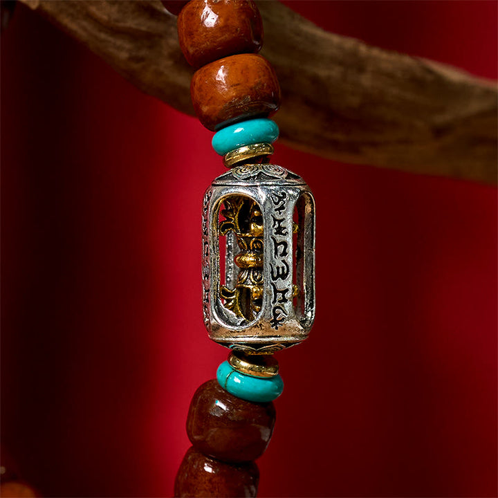Buddha Stones Bone Beads Vajra Three-eyed Dzi Bead Luck Bracelet - image 16