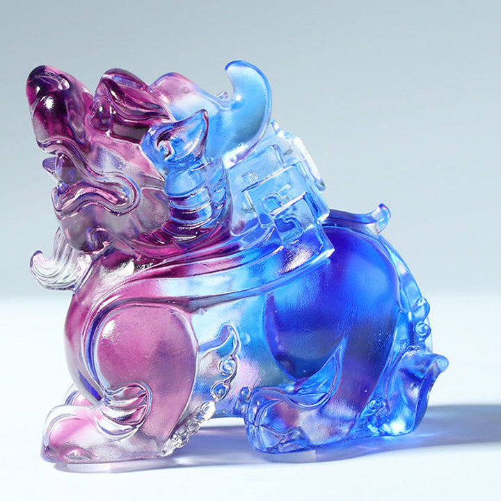 Buddha Stones Liuli Crystal Pixiu Wealth Luck Home Decoration - image 2