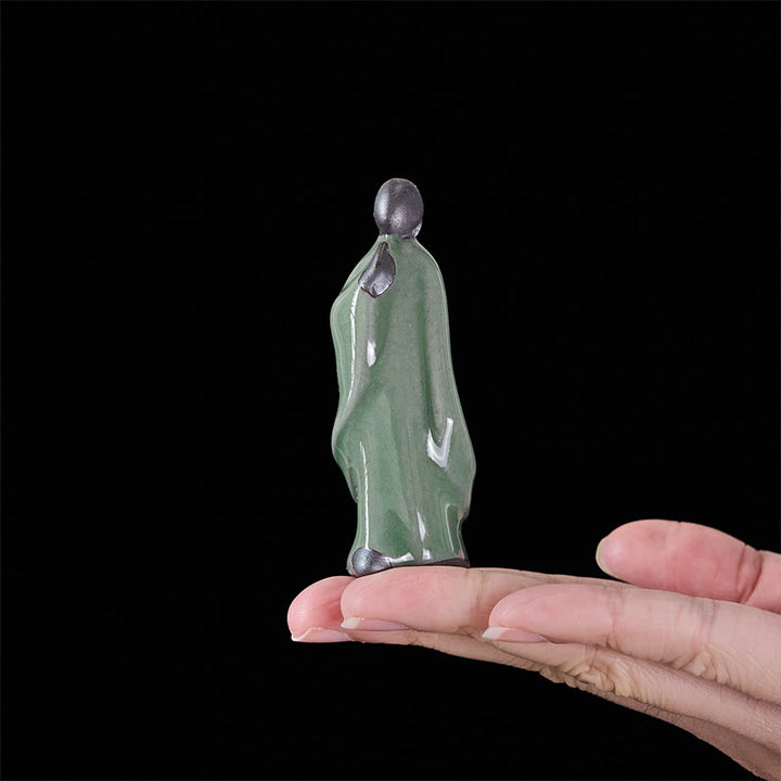 Buddha Stones Meditation Monk Ceramic Statue Serenity Home Decoration - image 46