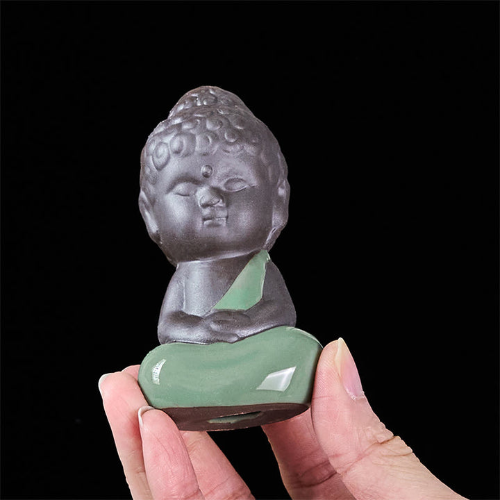 Buddha Stones Prayer Meditation Resting Monk Ceramic Statue Serenity Home Decoration - image 29