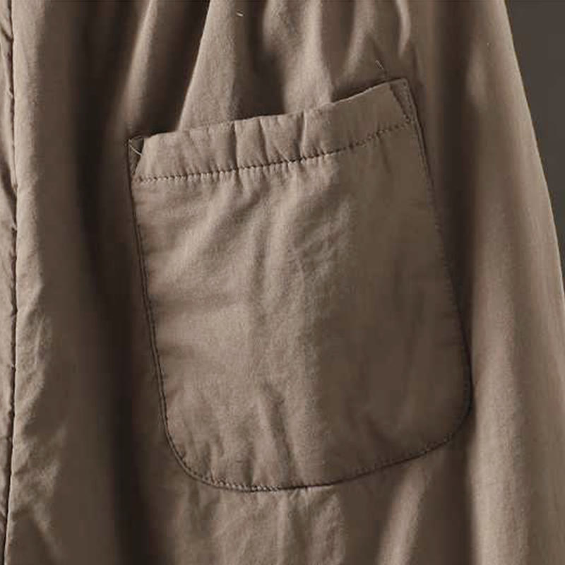 Buddha Stones Women's Winter Drawstring Fleece-Lined Thermal Harem Pants With Pockets - image 6