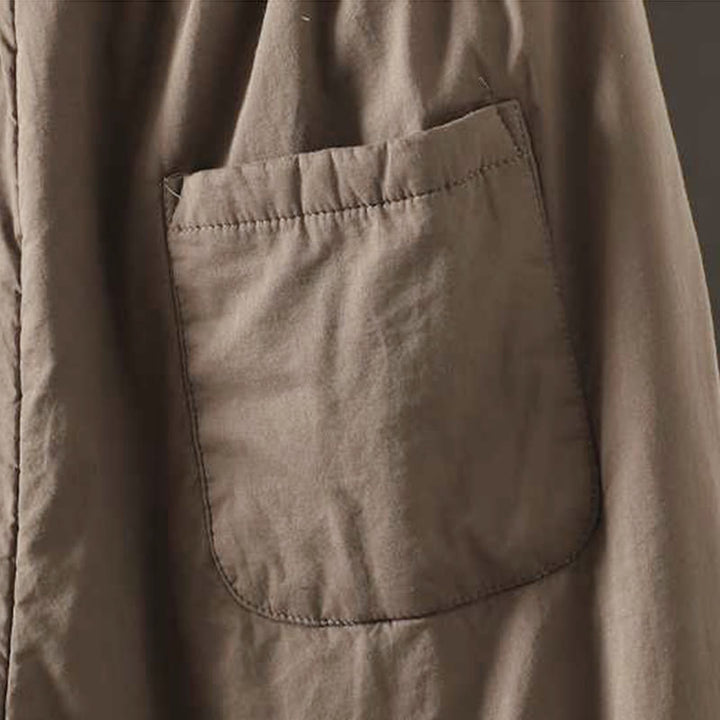 Buddha Stones Women's Winter Drawstring Fleece-Lined Thermal Harem Pants With Pockets - image 6