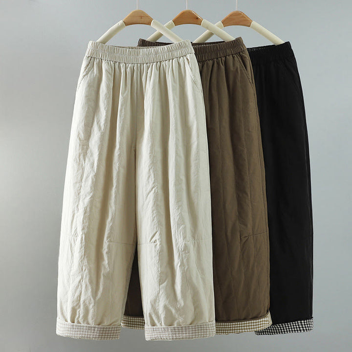 Buddha Stones Straight Lines Stripes Cotton Women's Harem Pants With Pockets - image 22
