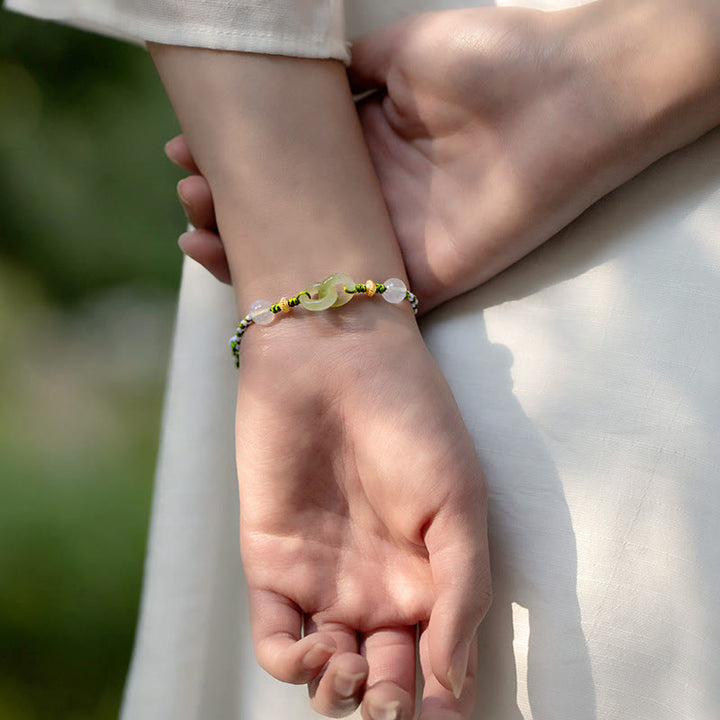 Buddha Stones Braided Rope Peace Buckle Love Calm Bracelet - image 4