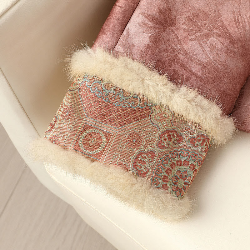 Buddha Stones Frog-Button Traditional Chinese Patterns Women's Long Sleeve Thickened Jacket  - image 22