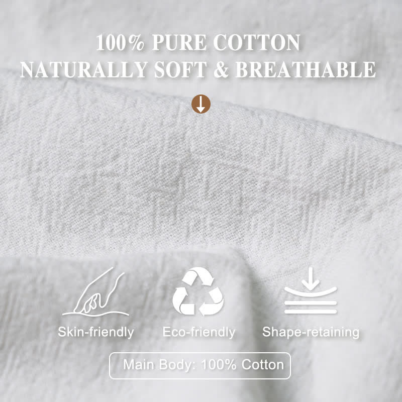 Buddha Stones Cotton White Rabbit Auspicious Cloud Pattern Women's Elastic Waist Harem Pants - image 3