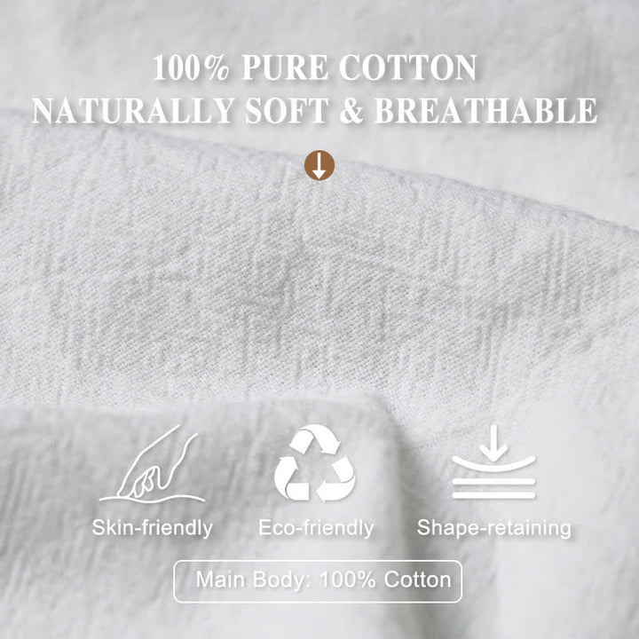 Buddha Stones Cotton White Rabbit Auspicious Cloud Pattern Women's Elastic Waist Harem Pants - image 3