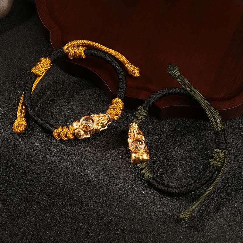 Buddha Stones Pi Xiu Wealth Luck Hand-woven Rope Bracelet - image 13
