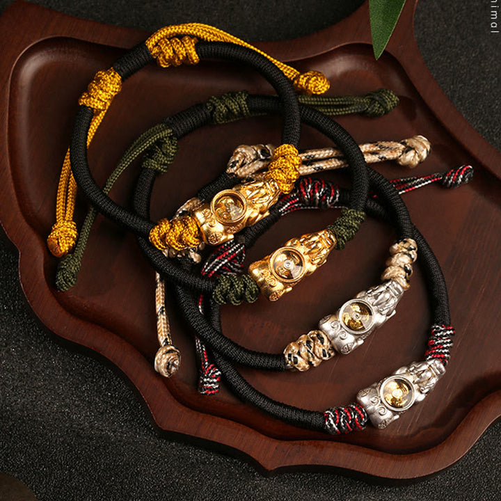 Buddha Stones Pi Xiu Wealth Luck Hand-woven Rope Bracelet - image 15