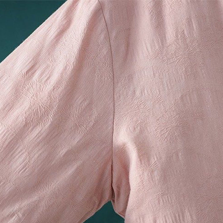 Buddha Stones Winter Frog-Button Embroidery Flowers Vines Open Front Cotton Long Sleeve Women's Thermal Jacket - image 13