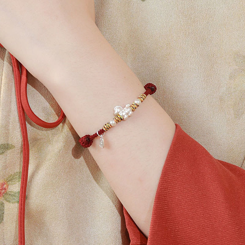 Buddha Stones 999 Sterling Silver Year Of The Horse Freedom Manually Made String Bracelet - image 10