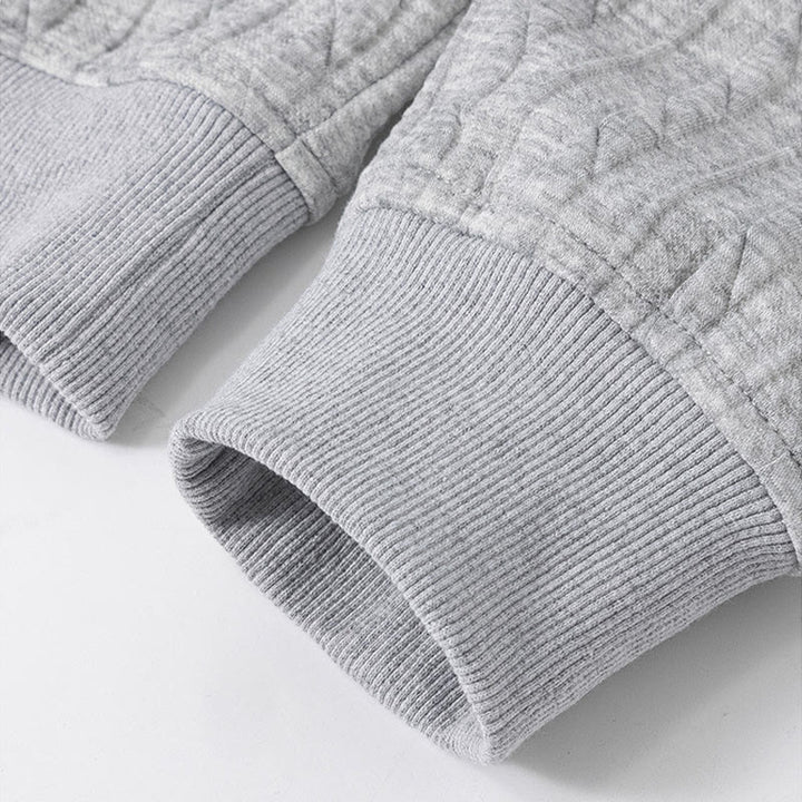 Buddha Stones Fall Winter Buttons Twisted Design Long Sleeve Men's Hoodie - image 5