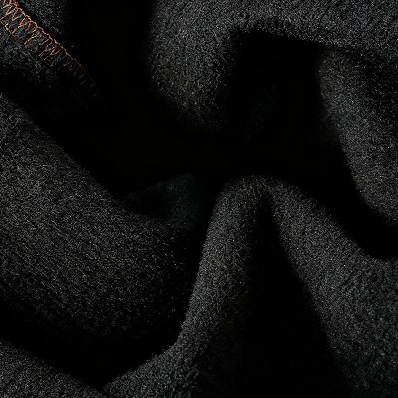 Buddha Stones Plain Elastic Waist Patchwork Plaid Women's Ankle-Length Wide Leg Corduroy Pants - image 17