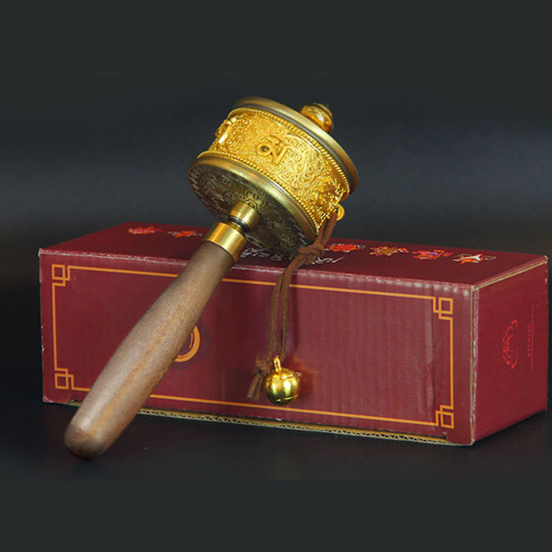 Buddha Stones Tibetan Lucky Prayer Wheel Six True Words Decoration - image 10