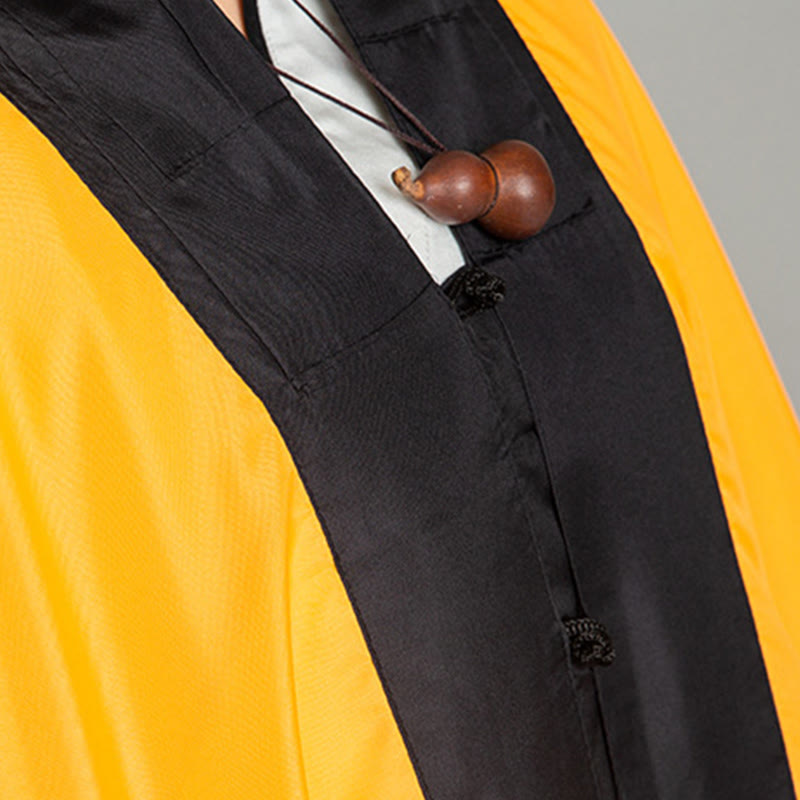 Buddha Stones Wudang Solid Color Long Wide Sleeve Unisex Taoist Robe Kimono For Qigong Tai Chi Ceremony - image 8